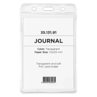 JOURNAL, id card holder, transparent