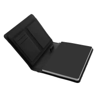 DOMINGO A5, Portfolio mit A5-Notizbuch, Schwarz