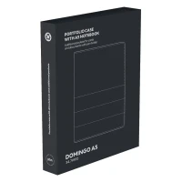 DOMINGO A5, Portfolio mit A5-Notizbuch, Schwarz