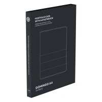 DOMINGO A4, portfolio case with a4 notepad, black
