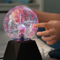 HYPERNOVA, Plasma-Kugel-Lampe, Schwarz