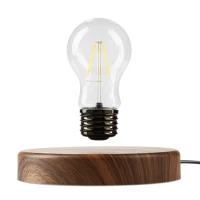 TESLA, magnetna levitirajuća lampa, braon