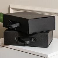 PACCO PLUS, self-folding gift box with mechanism black