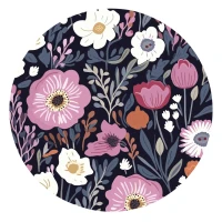 MEMO ROUND, stoneware magnet, white