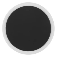 MEMO ROUND, stoneware magnet, white