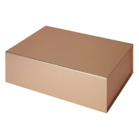 CLARA, self-folding gift box with magnet, gold rose