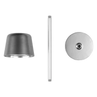 TALYA, LED-Tischlampe, Glänzendes Metall