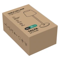 TALYA, LED-Tischlampe, Glänzendes Metall
