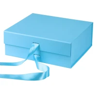 GRACE, Selbstfaltende Geschenkbox mit Magnet, Hellblau