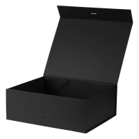 GRACE, Selbstfaltende Geschenkbox mit Magnet, Schwarz