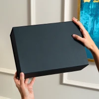LUISA, self-folding gift box, black