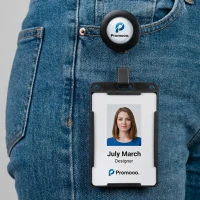 ACCESS, id holder, white
