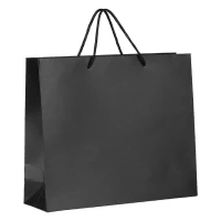 IRIS, Papiertasche, 170 g/m2, Schwarz