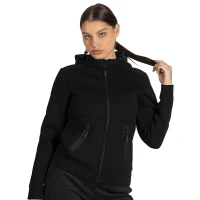 CAMERON LADY, Damen-Hoodie mit Reissverschluss, 380 g/m2, Schwarz