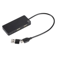 ENZO, 3 ports usb hub, black