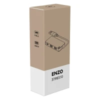 ENZO, 3 ports usb hub, black