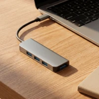 VOLT 4IN1, 4 ports usb hub, dark gray
