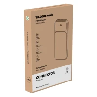 CONNECTOR, pomoćna baterija, 10.000 mah, bela