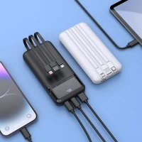 CONNECTOR, power bank, 10.000 mah, black