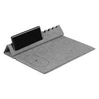 MULTI PAD, Mausmatte und kabelloses Ladegerät, 15W, Grau