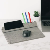 MULTI PAD, Mausmatte und kabelloses Ladegerät, 15W, Grau