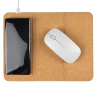 FLIP PAD, Mausmatte und kabelloses Ladegerät, 15W, Beige