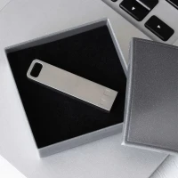 DEOCOM 3.0, USB-Stick, Glänzendes Metall