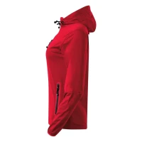 RIDER WOMEN, ženska softshell jakna sa kapuljačom, crvena
