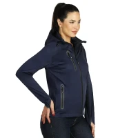 RIDER WOMEN, ženska softshell jakna sa kapuljačom, plava