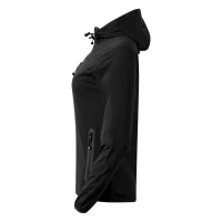 RIDER WOMEN, ženska softshell jakna sa kapuljačom, crna