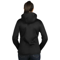 RIDER WOMEN, ženska softshell jakna sa kapuljačom, crna