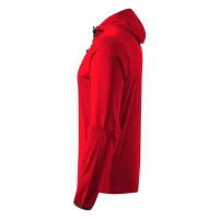 RIDER, hooded softshell jacket, red