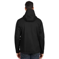 BLACK PEAK, Unisex Softshell-Jacke mit Kapuze, Schwarz