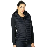 JET WOMEN, Damen Winterweste mit Kapuze, Blau