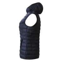 JET WOMEN, Damen Winterweste mit Kapuze, Blau