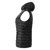 JET WOMEN, women's hooded body warmer, black
