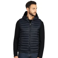 JET MEN, Winterweste mit Kapuze, Blau