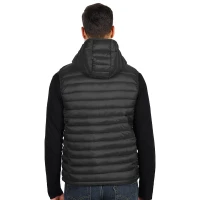JET MEN, hooded bodywarmer, black