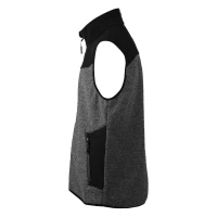 PANTHER GREY VEST, softshell bodywarmer, black