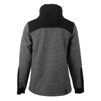 PANTHER GREY JACKET, softshell hooded jacket, black
