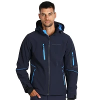 PANTHER JACKET, Softshell-Jacke mit Kapuze, Blau