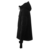 PANTHER JACKET, Softshell-Jacke mit Kapuze, Schwarz
