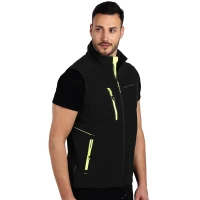 PANTHER VEST, softshell prsluk, neon žuti