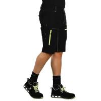 PANTHER BERMUDA, Arbeits-Shorts mit Elasthan, Neongelb