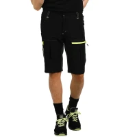 PANTHER BERMUDA, Arbeits-Shorts mit Elasthan, Neongelb