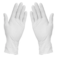 NITRILE GLOVES, Einweg-nitril-handschuhe, 100 stk, Weiss