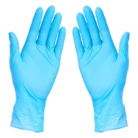 NITRILE GLOVES, nitrile disposable gloves, 100 pc, sky blue