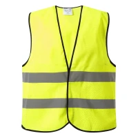 GLOW MESH, workwear vest, neon yellow