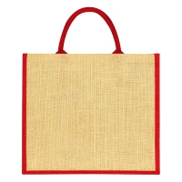 MAKARENA, Tasche aus Jute, Rot