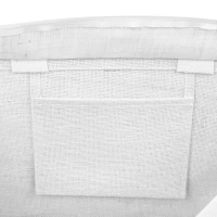 GOA, Tasche aus Jute mit Reißverschluss, Weiss